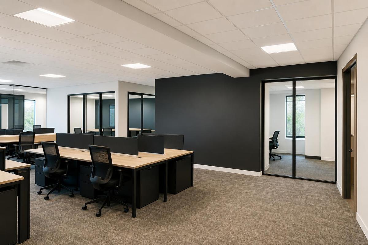Fresh commercial office repaint