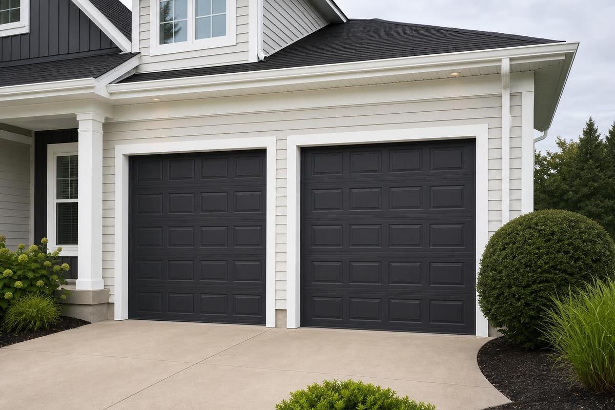 Garage door and trim exterior repaint